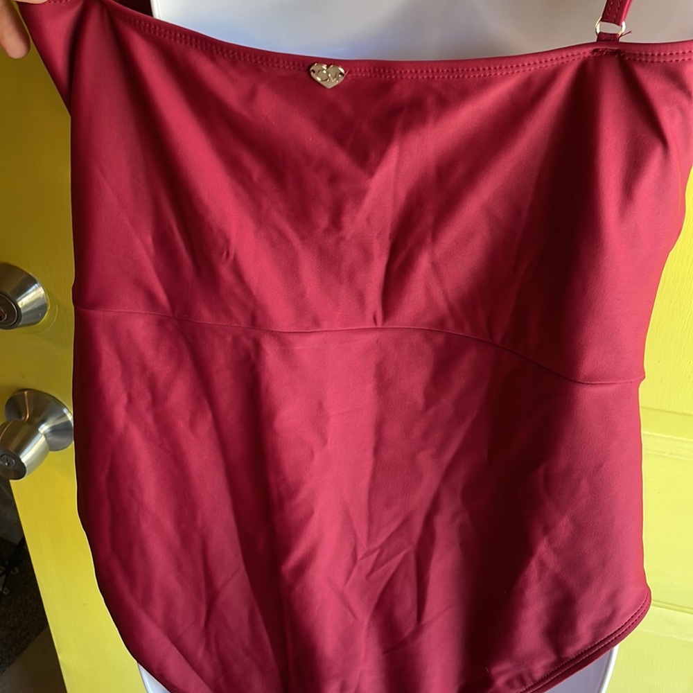 Catherine Malandrino one piece swimsuit in crimson - XL NWT - Picture 4 of 11
